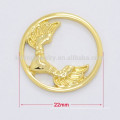 Fancy 22m Gold Legierung Fenster Adler Platten Schmuck Design für Glas Speicher schwimmenden Charme locket